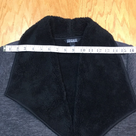 Original Nicole Miller Women’s Black and Gray Open Front Cardigan. Sz M - Picture 5 of 7